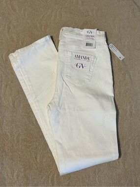 NWT Gloria Vanderbilt White Amanda Pants